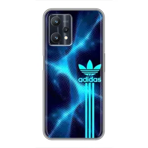 Чехлы Адидас для Realme 9 Pro Plus (AlphaPrint) (Синий Адидас)