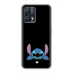 Чохол з принтом Стіч на Realme 9 Pro Plus (Стіч на чорному)