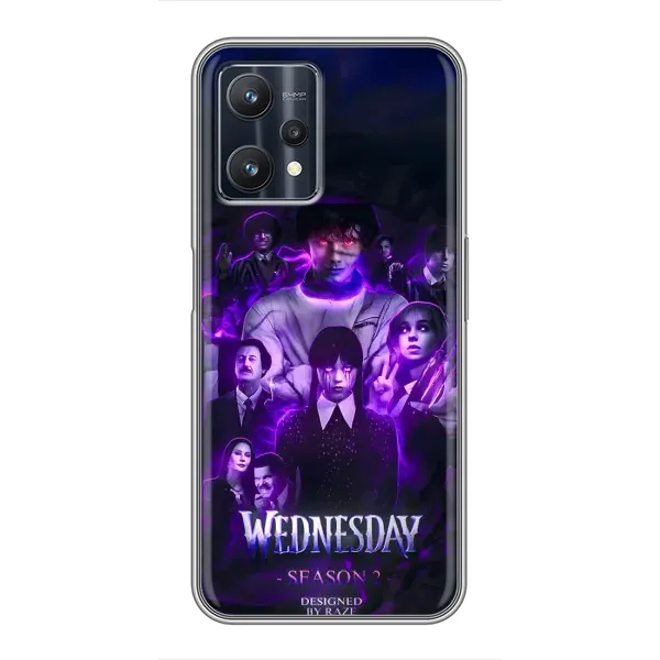 Чохол з принтом «Фіолетова магія Венздей» для Realme 9 Pro Plus Чохол з принтом «Фіолетова магія Венздей» для Realme 9 Pro Plus
