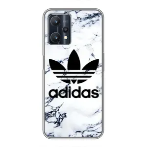 Чехлы Адидас для Realme 9 Pro (AlphaPrint) (Адидас на мраморе)