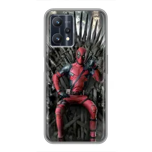 Чехол с принтом «Дэдпул на троне» для Realme 9 Pro