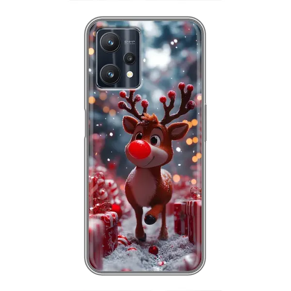Чохол з принтом «Олень серед подарунків» для Realme 9 Pro
