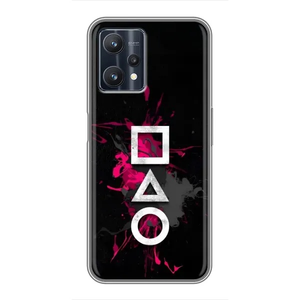 Чохол з принтом «Символи Гра кальмара» для Realme 9 Pro Чохол з принтом «Символи Гра кальмара» для Realme 9 Pro