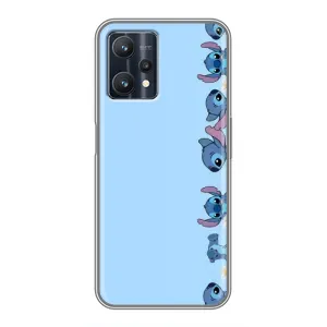 Чохол з принтом Стіч на Realme 9 Pro (Стіч фон)