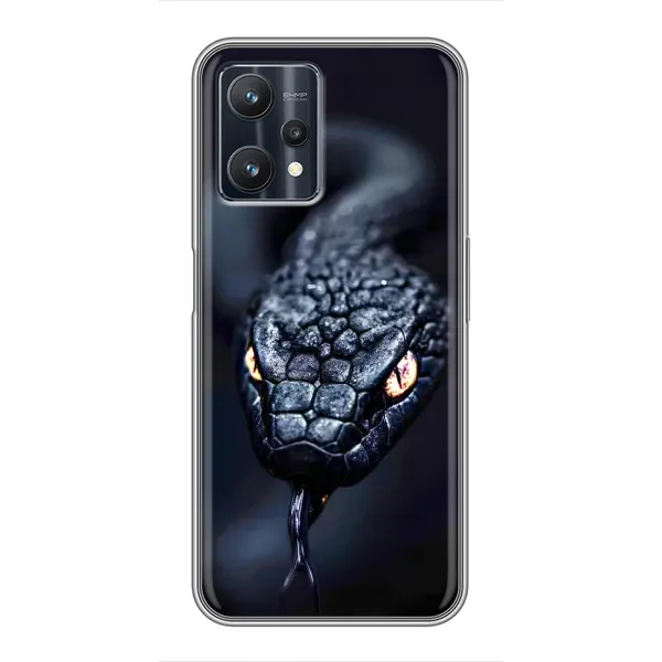 Чохол з принтом «Чорна змія» для Realme 9 Pro Чохол з принтом «Чорна змія» для Realme 9 Pro