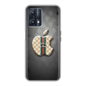 Чехлы ГУЧЧИ для Реалми 9 (AlphaPrint) (Apple gucci)