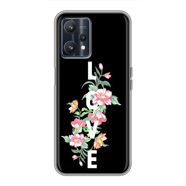 Чохол з принтом «Квіти LOVE» для Realme 9 Чохол з принтом «Квіти LOVE» для Realme 9