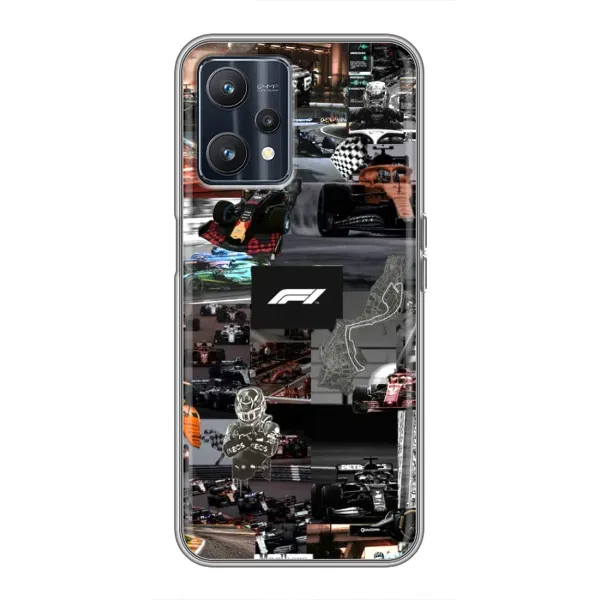 Чохол з принтом «Гоночний колаж Ф1» для Realme 9 Чохол з принтом «Гоночний колаж Ф1» для Realme 9