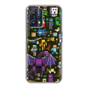 Чохол Майнкрафт на Realme 9 (AlphaPrint) Minecraft (Колаж Майнкрафт)