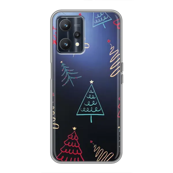 Чехол с принтом «Рождественские елки» для Realme 9 Чехол с принтом «Рождественские елки» для Realme 9