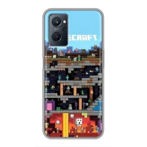 Чохол Майнкрафт на Realme 9i (AlphaPrint) Minecraft (фон Minecraft)