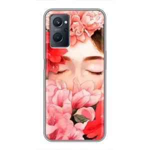 Чехлы (ART) Цветы на Realme 9i (VPrint) (Очі в квітах)