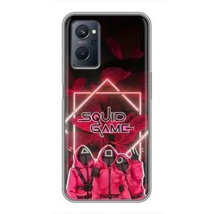 Чехол Гра в кальмара для Realme 9i (Охранники Игра кальмара)