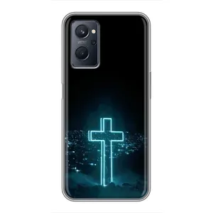 Християнські Чохли для Realme 9i (AlphaPrint) (Хрест і місто)