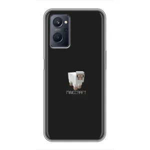 Чохол Майнкрафт на Realme 9i (AlphaPrint) Minecraft (Овечка Майнкрафт)