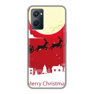 Різдвяні Чохли для Realme 9i (VPrint) (Санта з оленями)