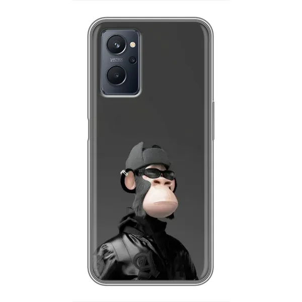 Чохол з принтом «стильна мавпа NFT» для Realme 9i