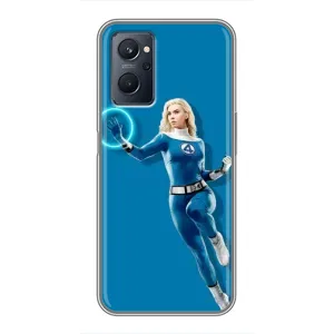 Чехол с принтом Фантастическая четверка для Realme 9i (Сью Сторм полет)