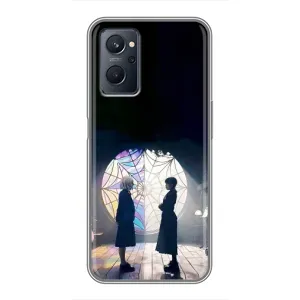 Чехлы Венсдей на Realme 9i Уэнсдей (AlphaPrint) (Уэнздей и Инид)