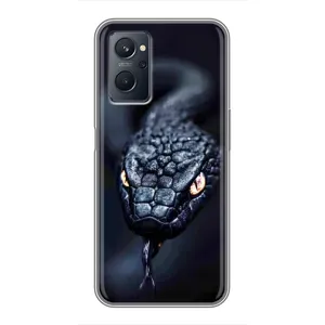 Чехол с картинкой «Хищники» для Realme 9i (Черная змея)