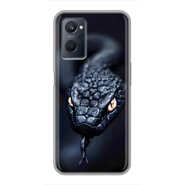 Чохол з принтом «Чорна змія» для Realme 9i