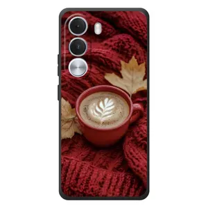 Чехол с уникальным дизайном «Осень с кофе» для Realme C100i