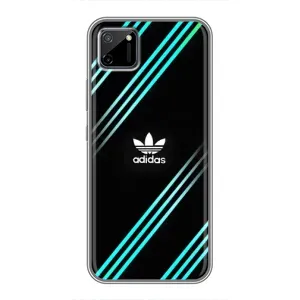 Чехлы Адидас для Realme C11 (AlphaPrint) (Адидас с полосами)