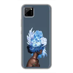 Чехлы (ART) Цветы на Realme C11 (VPrint) (Квіти на голові)