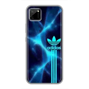 Чехлы Адидас для Realme C11 (AlphaPrint) (Синий Адидас)