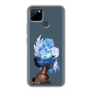 Чехлы (ART) Цветы на Realme C12 (VPrint) (Квіти на голові)