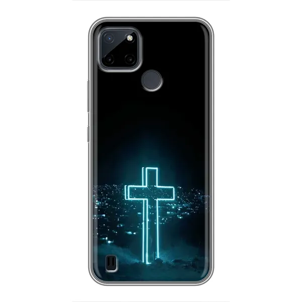 Чохол з принтом «Хрест і місто» для Realme C12 Чохол з принтом «Хрест і місто» для Realme C12