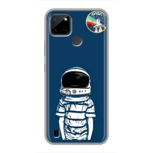 Чохол NASA для Realme C12 (AlphaPrint) (Хлопчик в шоломі)