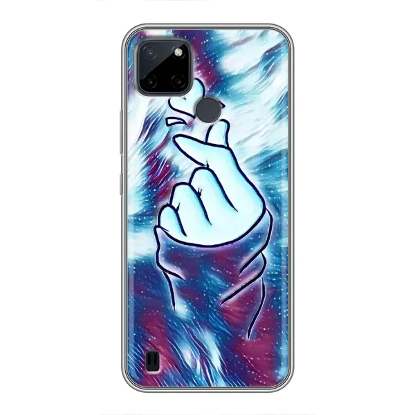 Чехол с принтом «Радужное сердце» для Realme C12