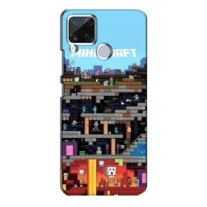 Чохол Майнкрафт на Realme C15 (AlphaPrint) Minecraft (фон Minecraft)