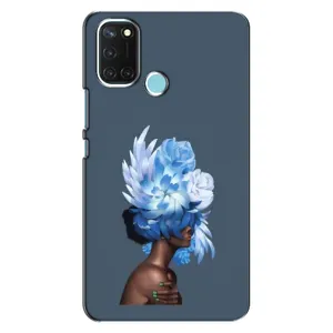 Чехлы (ART) Цветы на Realme C17 (VPrint) (Квіти на голові)
