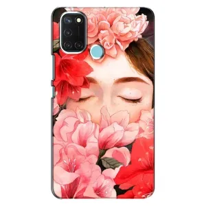 Чехлы (ART) Цветы на Realme C17 (VPrint) (Очі в квітах)