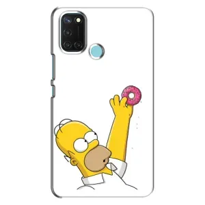 Чjхол з Сімпсонами для Realme C17 (VPrint) (Гомер з пончиком)