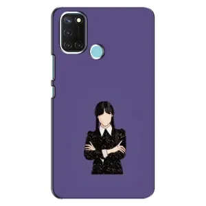 Чохли Венсдей на Realme C17 Уенсдей (AlphaPrint) (Венздей у чорному)