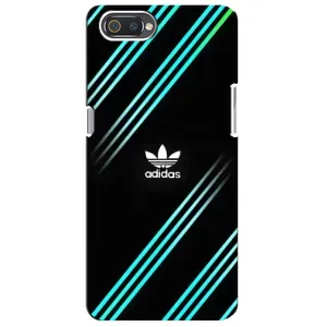 Чехлы Адидас для Realme C2 (AlphaPrint) (Адидас с полосами)