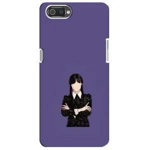 Чохли Венсдей на Realme C2 Уенсдей (AlphaPrint) (Венздей у чорному)