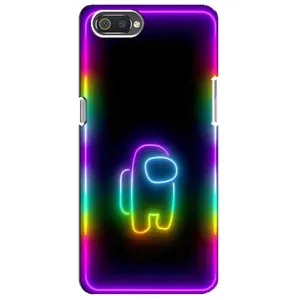 Чехол Амонг Ас для Realme C2 (AlphaPrint) (Яркий скин)