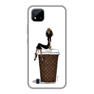 Чехлы Луи Витон для Realme C11 (2021) / C20 (AlphaPrint - LOUIS VUITTON) (кофе LOUIS VUITTON)