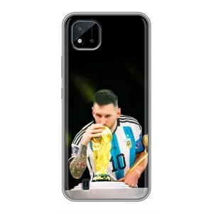 Чехлы для Realme C11 (2021) / C20 (Leo чемпион) (AlphaPrint) (Кубок Месси)