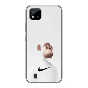 Чехлы с Обезьянами NFT для Realme C11 (2021) / C20 (AlphaPrint) (обезьяна NFT Nike)
