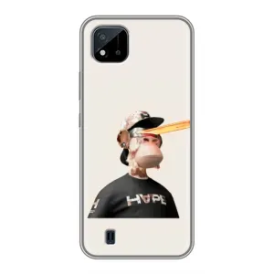 Чехлы с Обезьянами NFT для Realme C11 (2021) / C20 (AlphaPrint) (обезьяна NFT в очках)