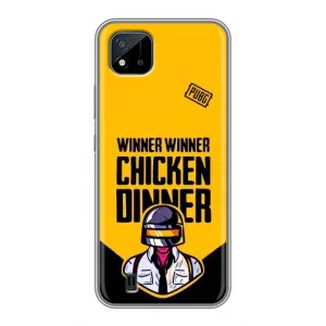 Чехол PUBG для Реалми С11 (2021) / С20 (AlphaPrint) (Pubg шлем)