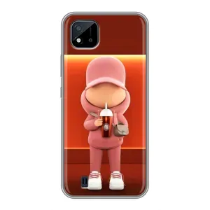 Крутые Чехлы Луи Виттон для Realme C11 (2021) / C20 (AlphaPrint) (С Кофе)