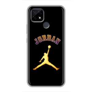 Чехлы для Realme C21 - с картинкой JORDAN (AlphaPrint) (Jordan Gold)
