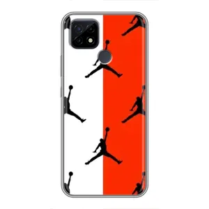 Чехлы для Realme C21 - с картинкой JORDAN (AlphaPrint) (Лого Джордан)