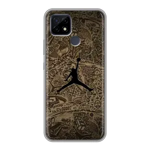 Чехлы для Realme C21 - с картинкой JORDAN (AlphaPrint) (Logo Jordan)